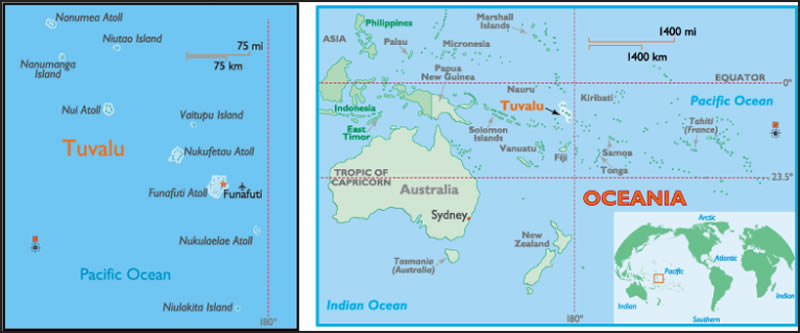 Carte de Tuvalu
