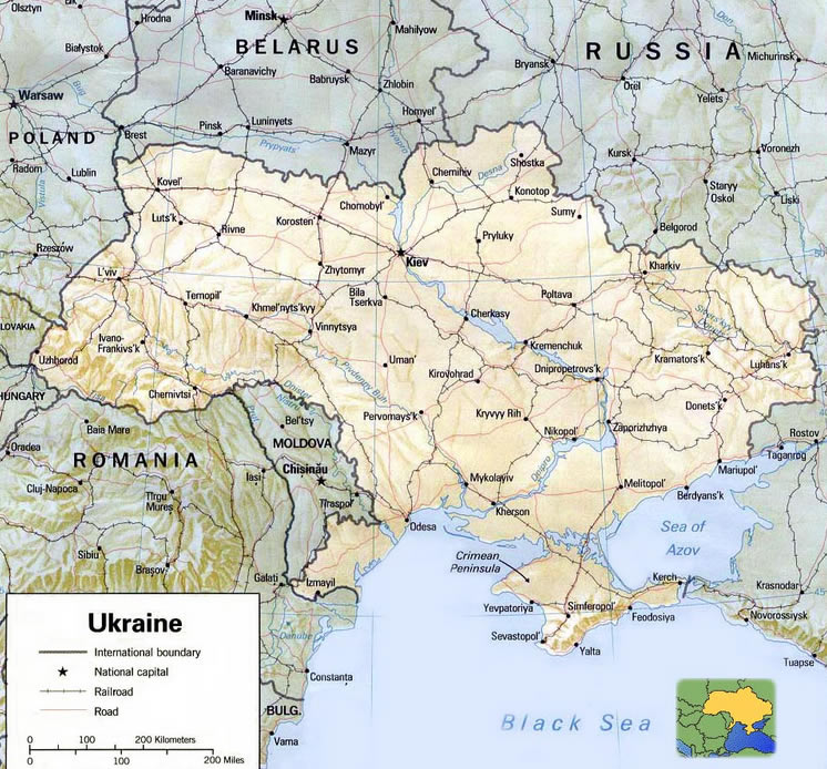 carte de Ukraine