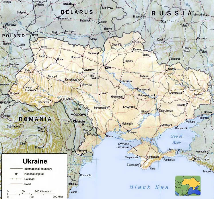 Carte de Ukraine