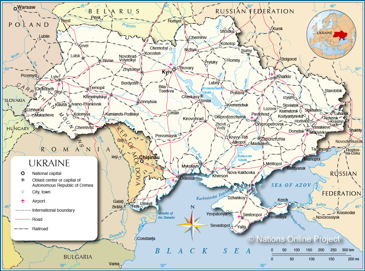 Ukraine politique carte