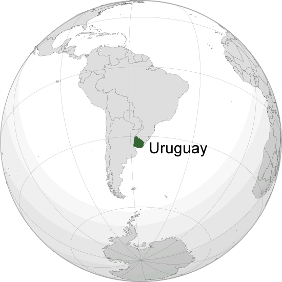 ou se trouve Uruguay