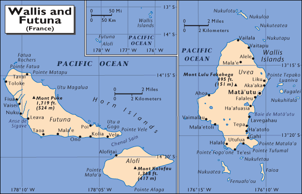 Wallis et Futuna carte