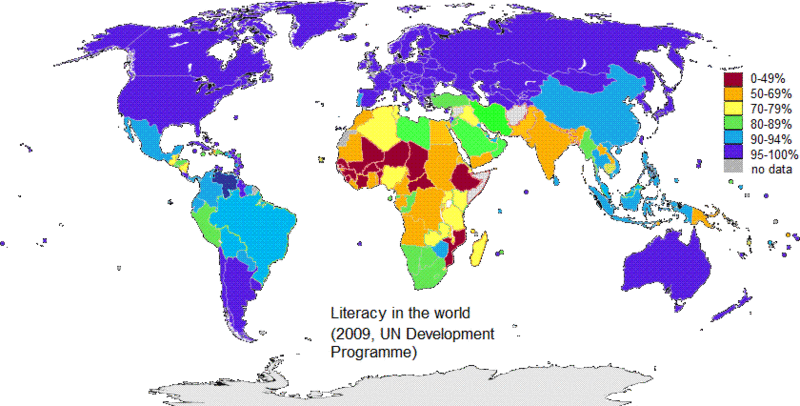 plus haut alphabetisation taux monde zimbabwe