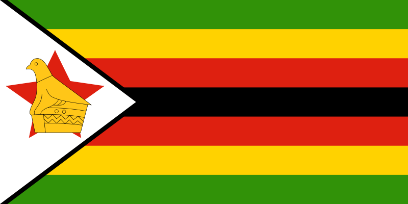 Zimbabwe Drapeau